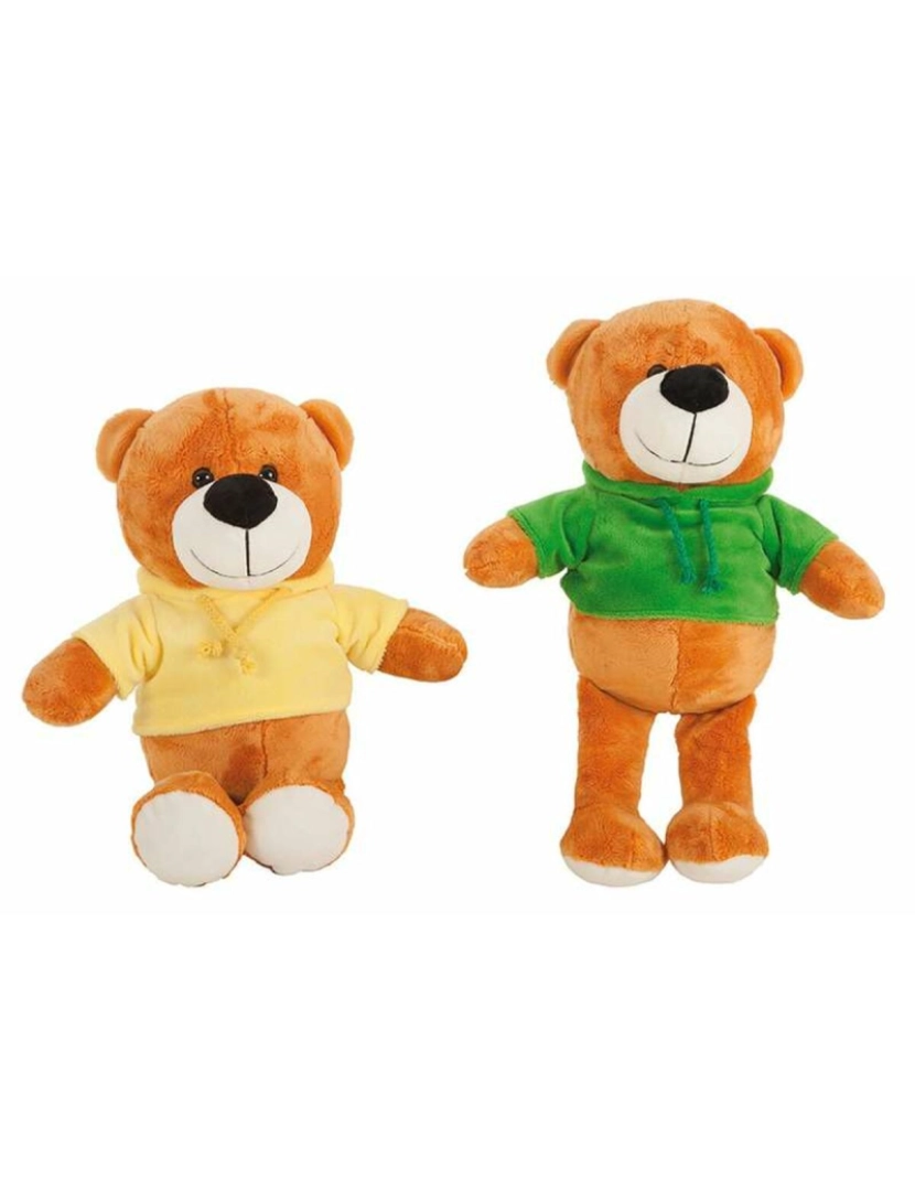 Bigbuy Fun - Urso de Peluche Polar com Capuz 30 cm