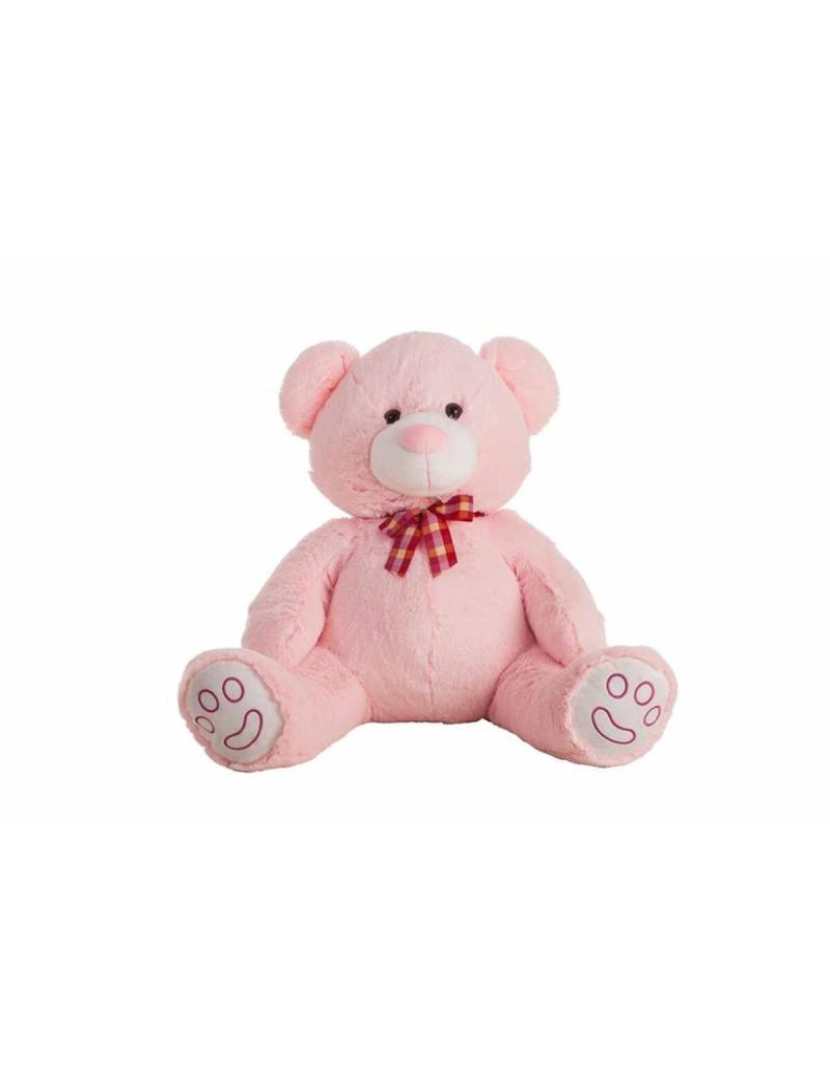 Bigbuy Fun - Urso de Peluche Evy Cor de Rosa 70 cm