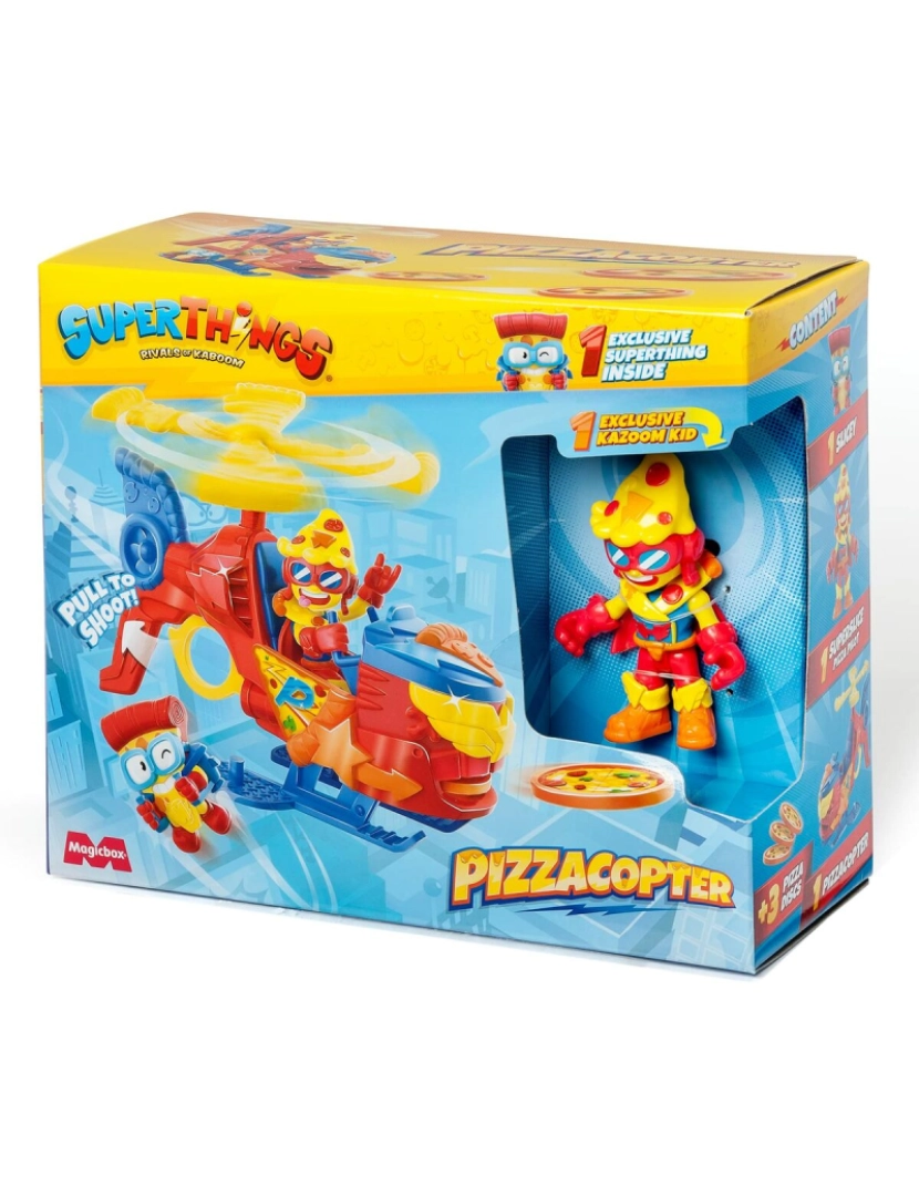 imagem de Playset SuperThings Pizzacopter 5 Peças2