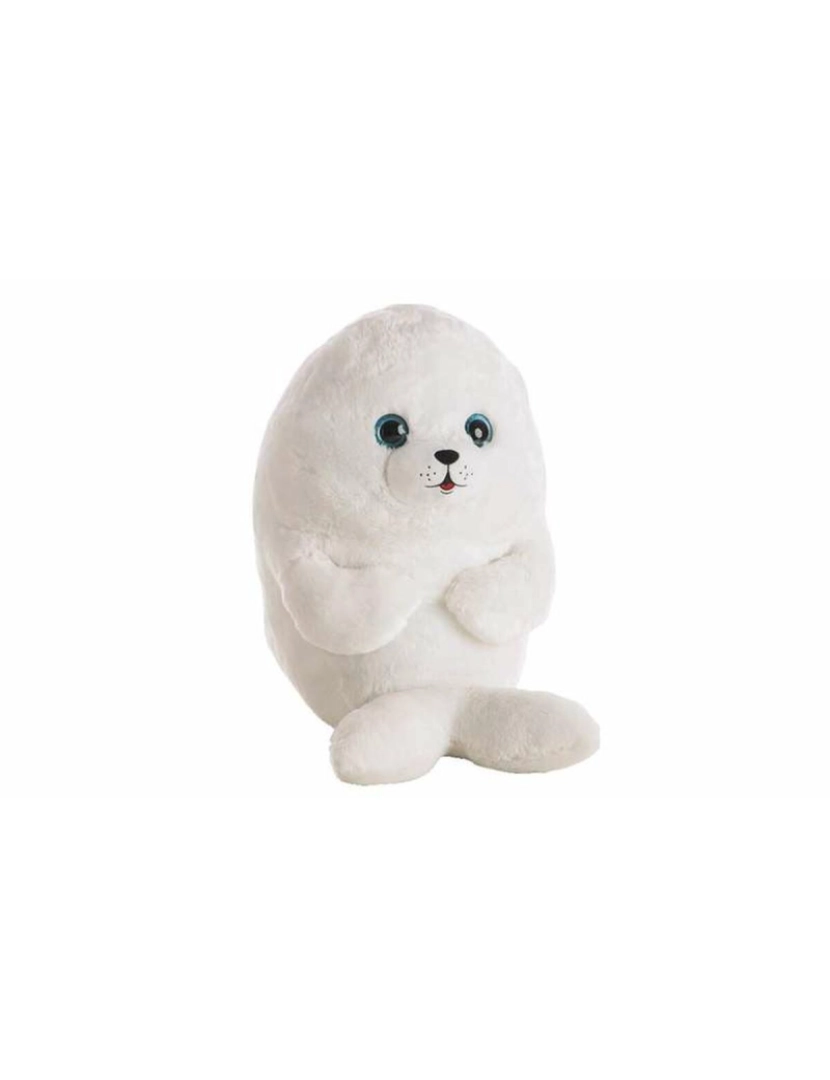 Bigbuy Fun - Peluche Foca Branco 18 cm