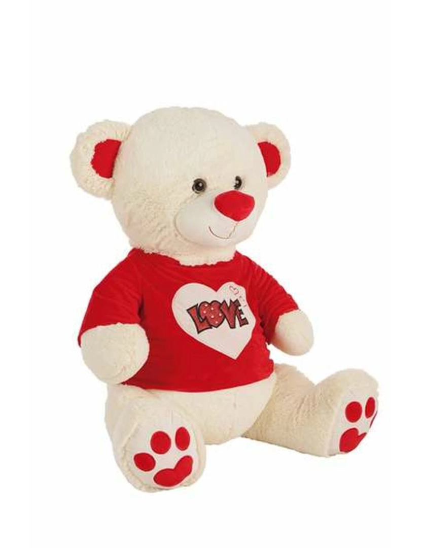 imagem de Urso de Peluche Love Purpurina T-shirt Bege 70 cm2