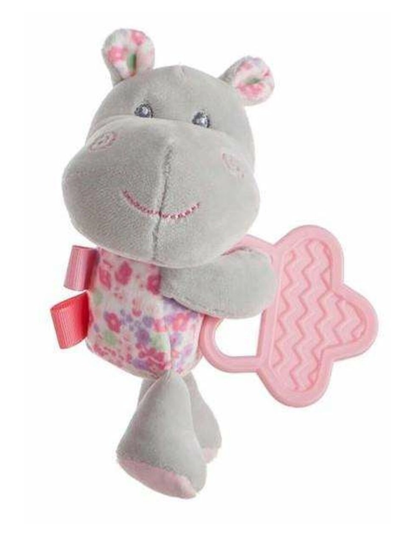 Bigbuy Fun - Mordedor para Bebé Hippo Cor de Rosa 20 cm 20cm