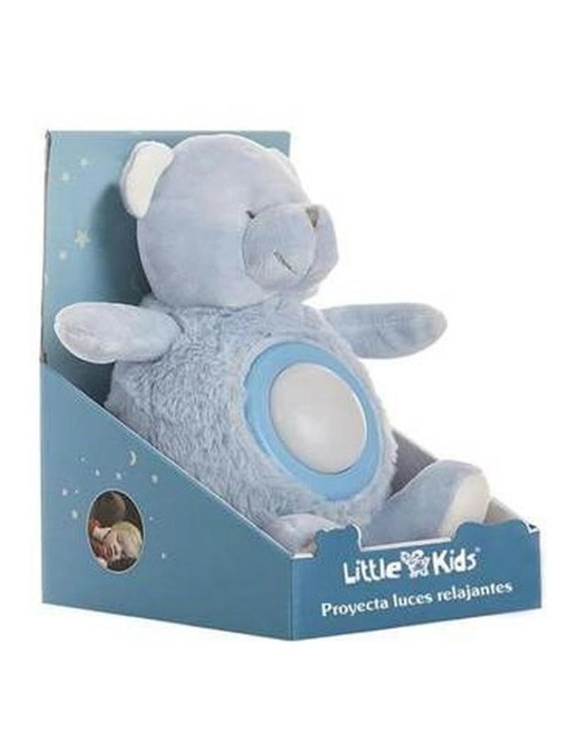 imagem de Urso de Peluche Azul Música Luzes 20 cm 20cm2