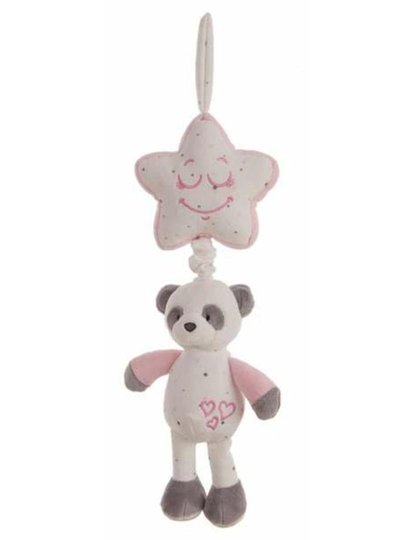 imagem de Guizo Musical Baby Panda 35 cm Estrela Cor de Rosa1