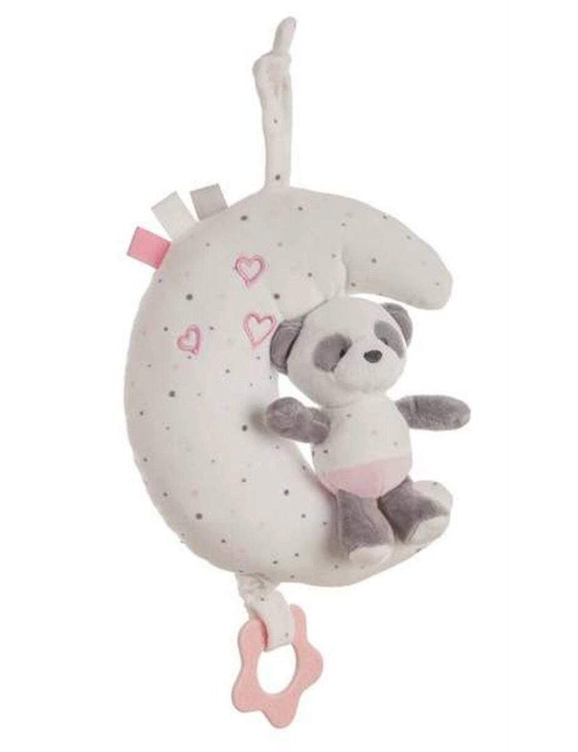 Bigbuy Fun - Guizo Musical Baby Panda Lua Cor de Rosa