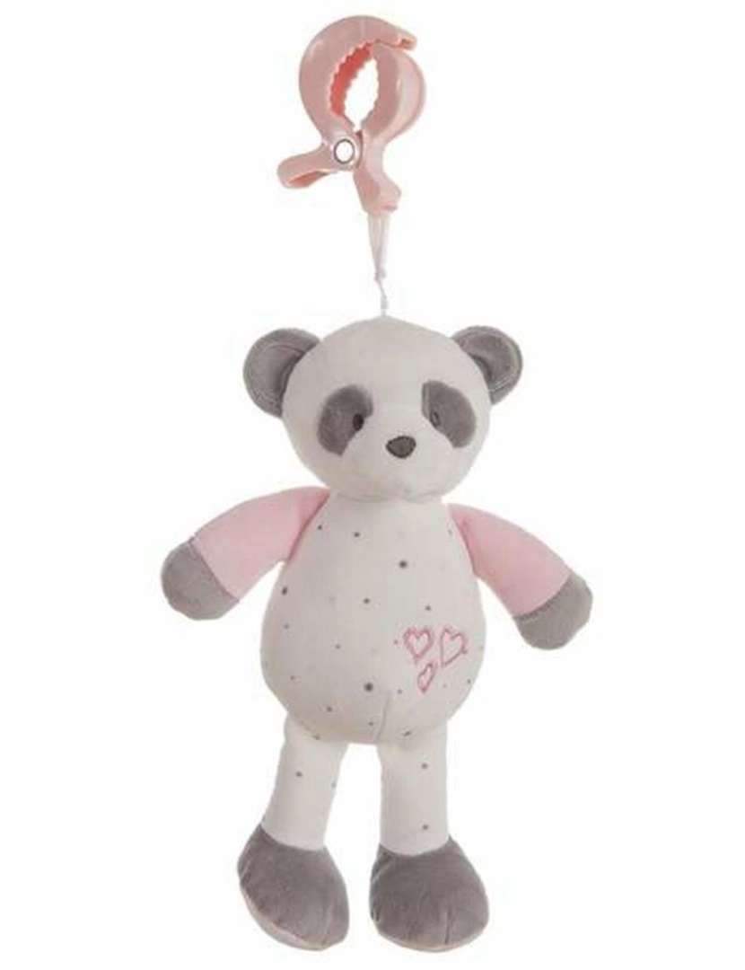 Bigbuy Fun - Guizo Activity Urso Panda Cor de Rosa 25cm