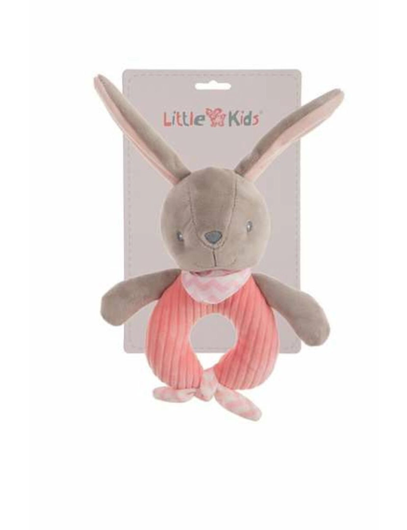 Bigbuy Fun - Peluche Chocalho Coelho Cor de Rosa