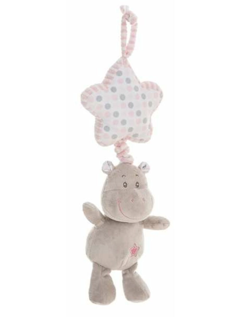 imagem de Peluche Chocalho Hippo Cor de Rosa Estrela 35 cm1