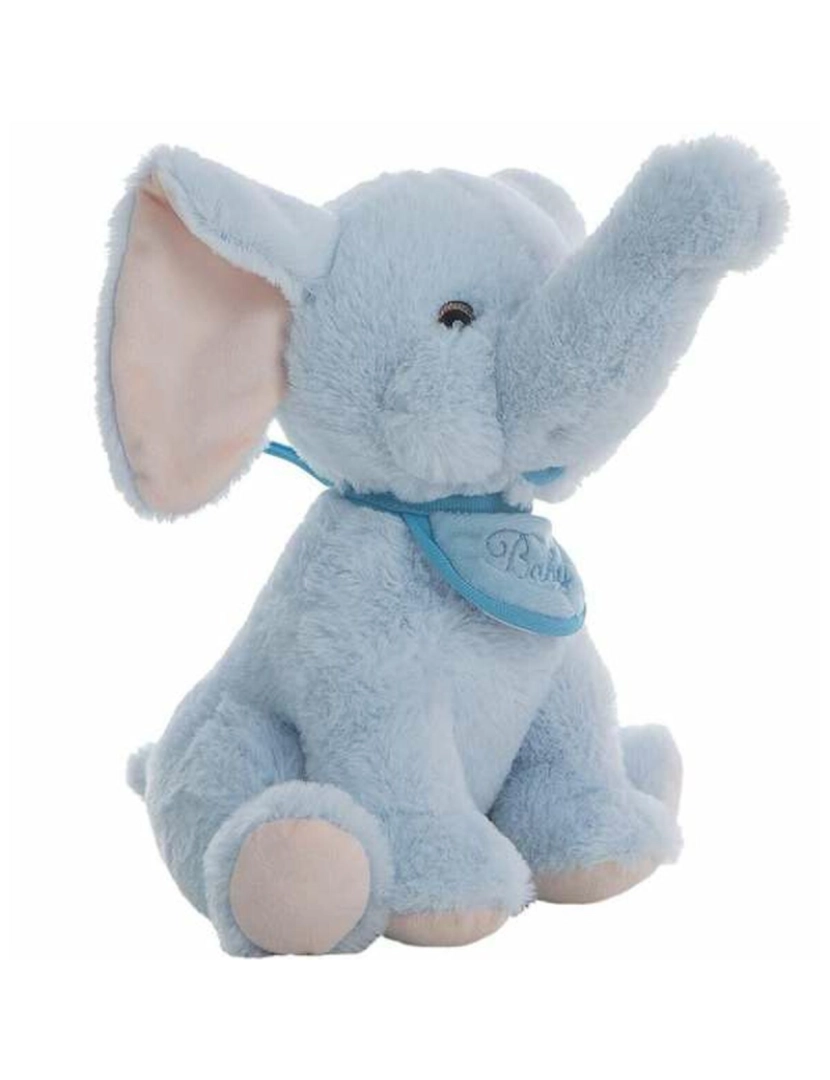 Bigbuy Fun - Elefante de Peluche Pupy Azul 26 cm