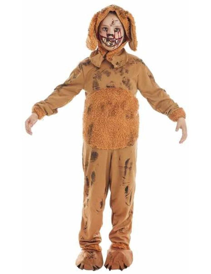 Bigbuy Carnival - Fantasia para Crianças Zombie Cão Castanho
