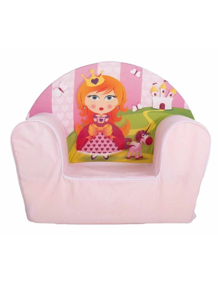 Bigbuy Fun - Poltrona Infantil Princesa Cor de Rosa 44 x 34 x 53 cm