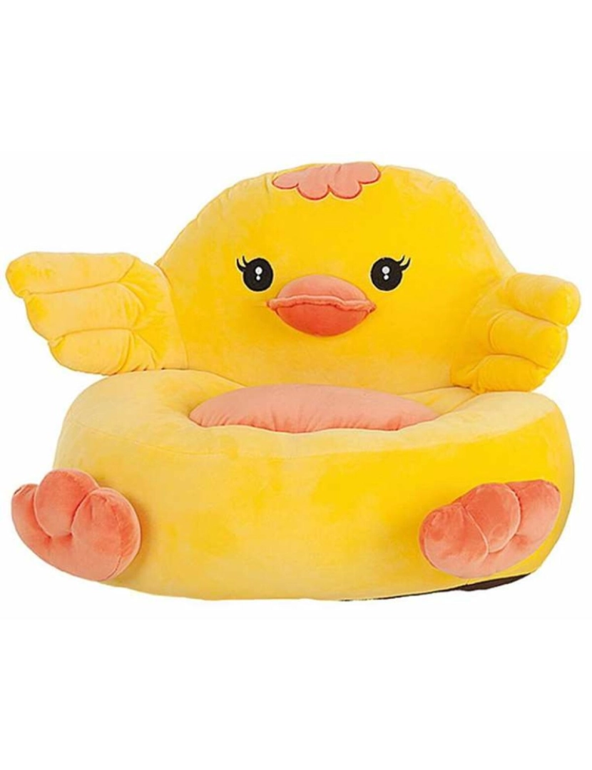 Bigbuy Fun - Poltrona Infantil Pato Amarelo 50 x 40 cm