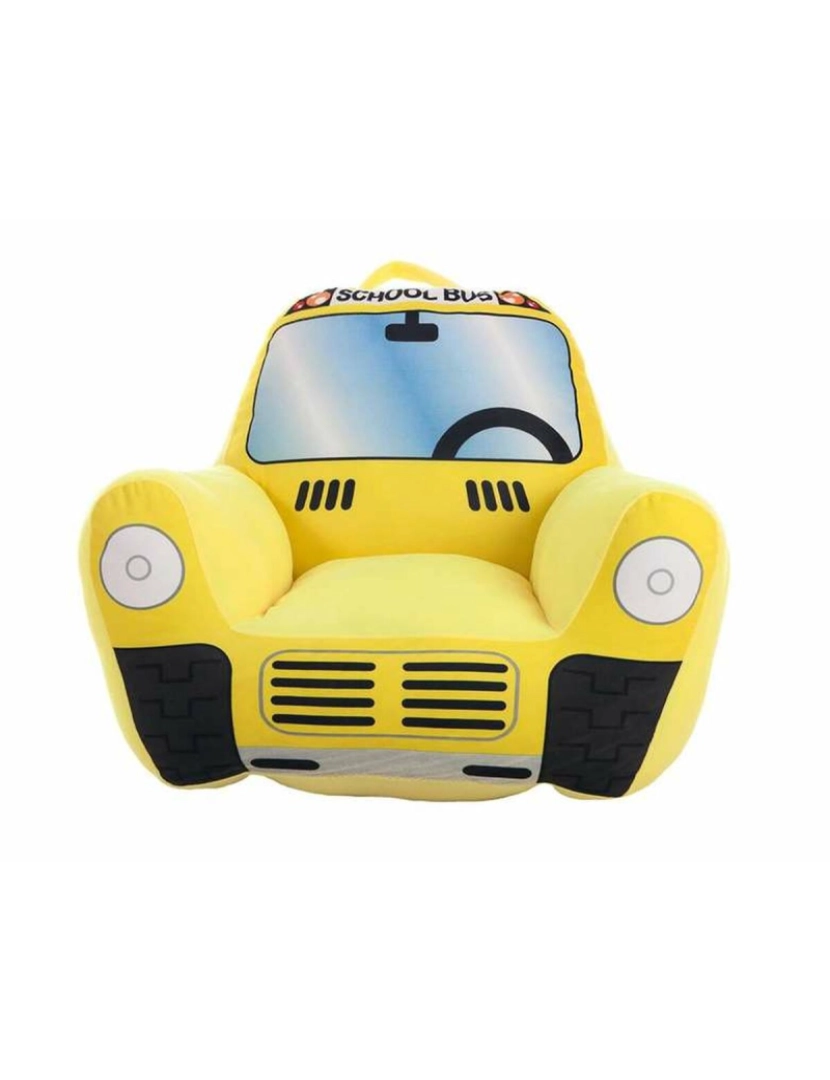 Bigbuy Fun - Poltrona Infantil Autocarro Amarelo 52 x 48 x 51 cm
