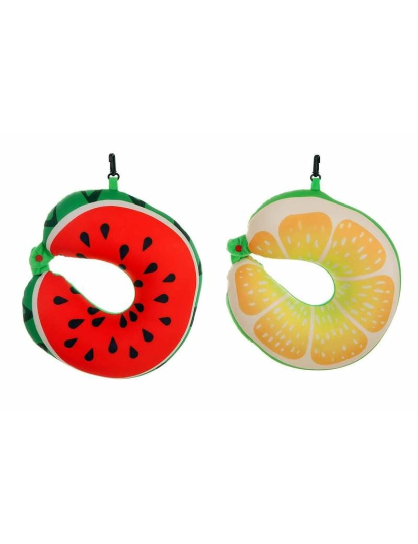 Bigbuy Fun - Almofada Cervical Fruits 30 x 30 cm