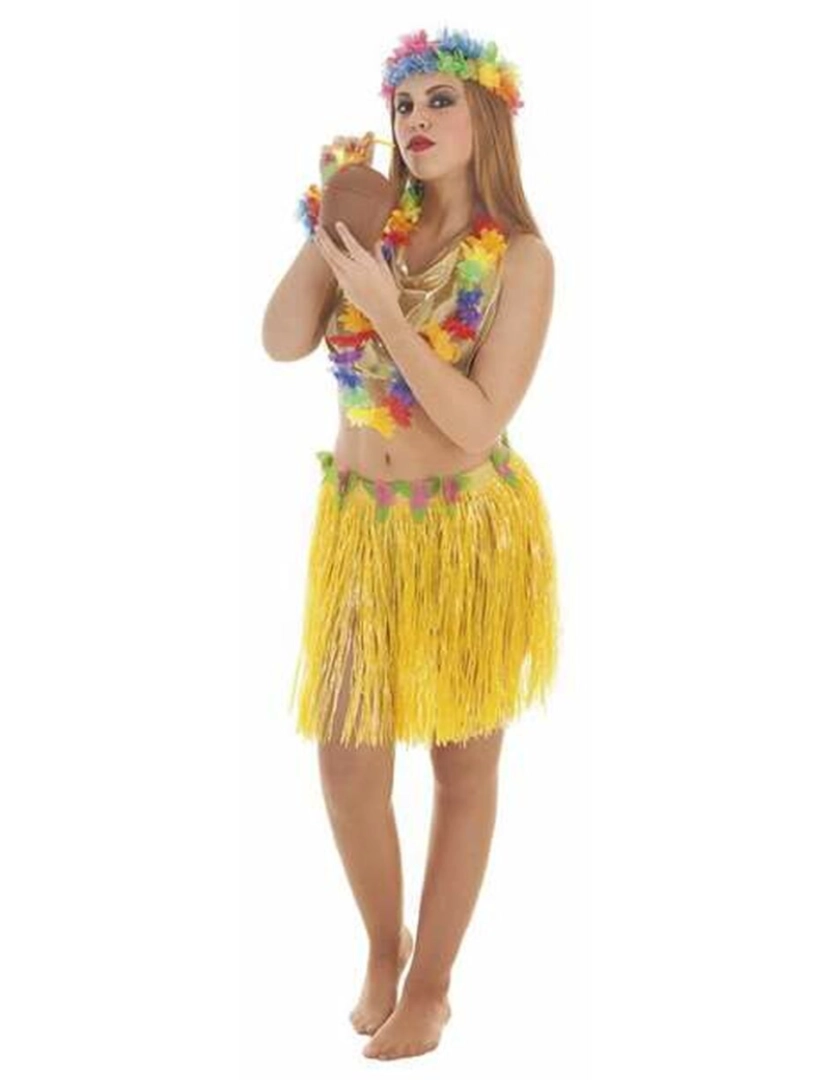 Bigbuy Carnival - Fantasia para Adultos Havaiana M/L (3 Peças)
