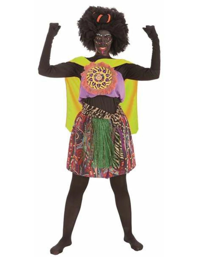 Bigbuy Carnival - Fantasia para Adultos Africana M/L (4 Peças)