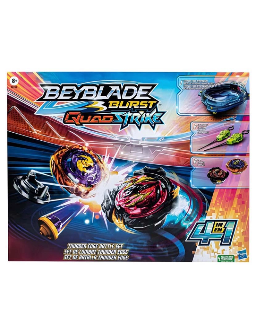 Hasbro - Beyblade Arena B.Q.Kit Batalha Thunder F6781Eu4