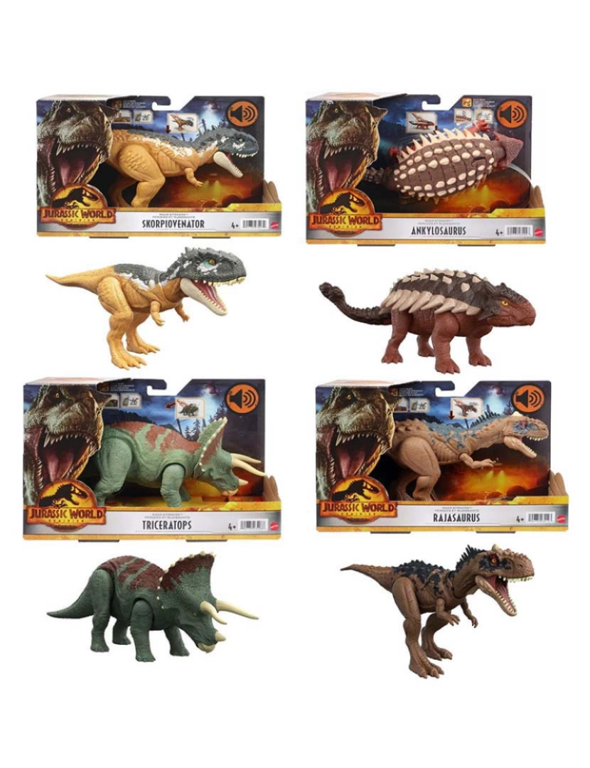 imagem de Jurassic World Dinossauro Ruge E Ataca Hdx171