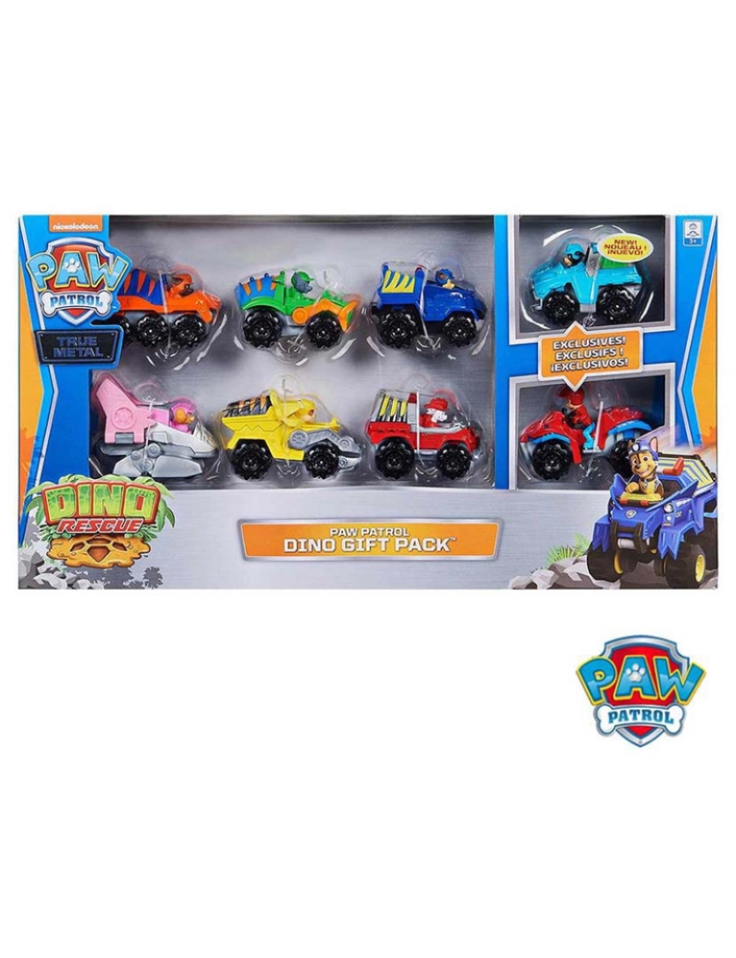 imagem de Paw Patrol Dino Pack Veiculo Die Cast 125596/167931