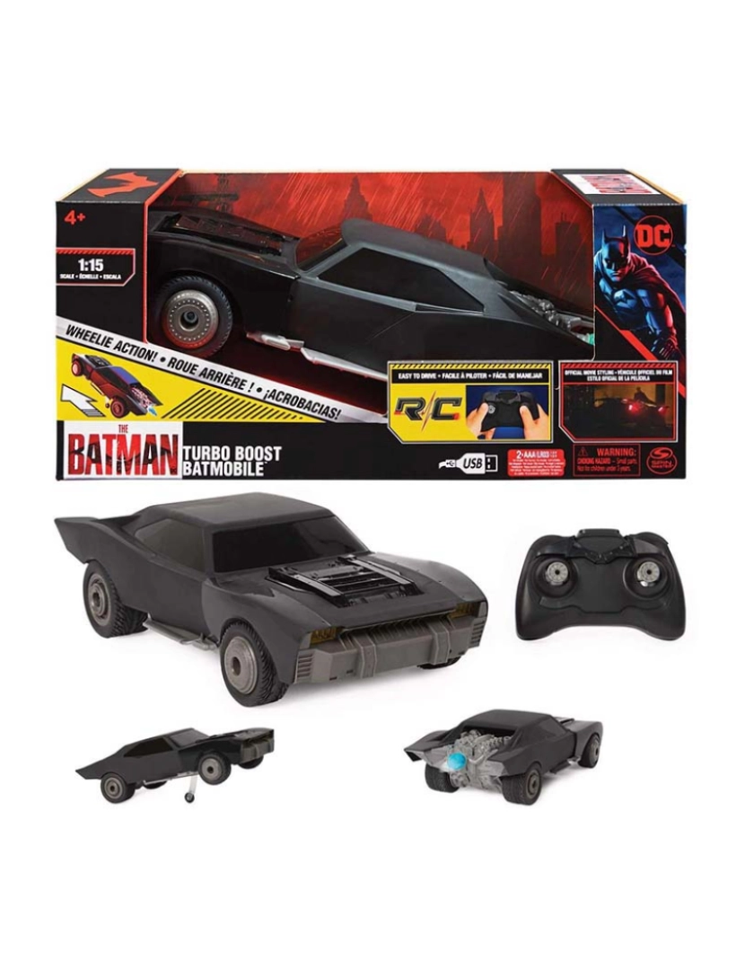 Spin Master - Batman Movie Rc Turbo Boost 1:15 124049/92307