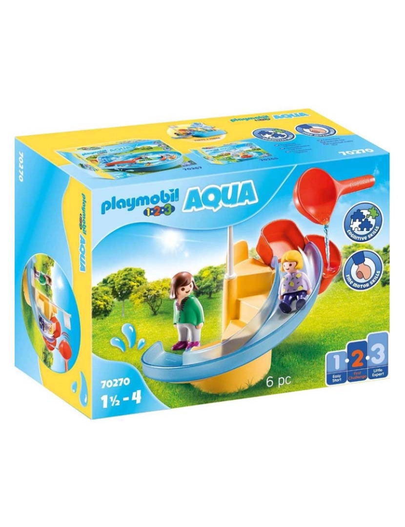 Playmobil - 1.2.3 ESCORREGA DE AGUA 70270