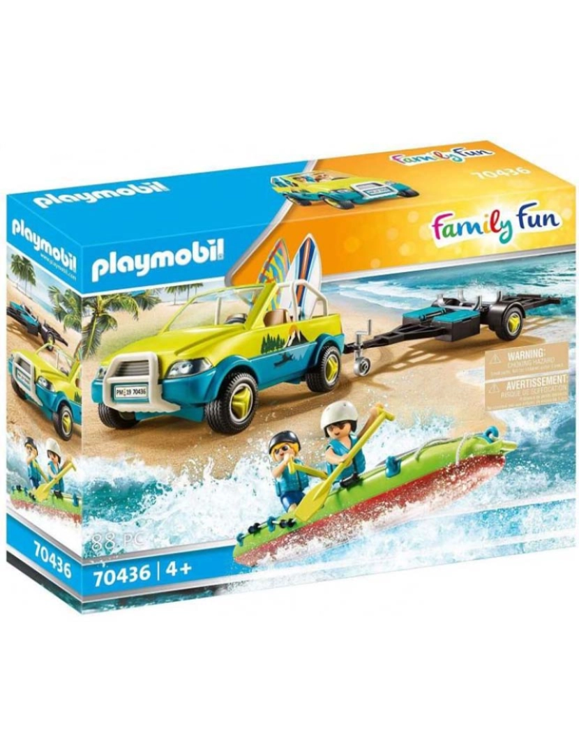 Playmobil - CARRO DE PRAIA COM CANOA 70436