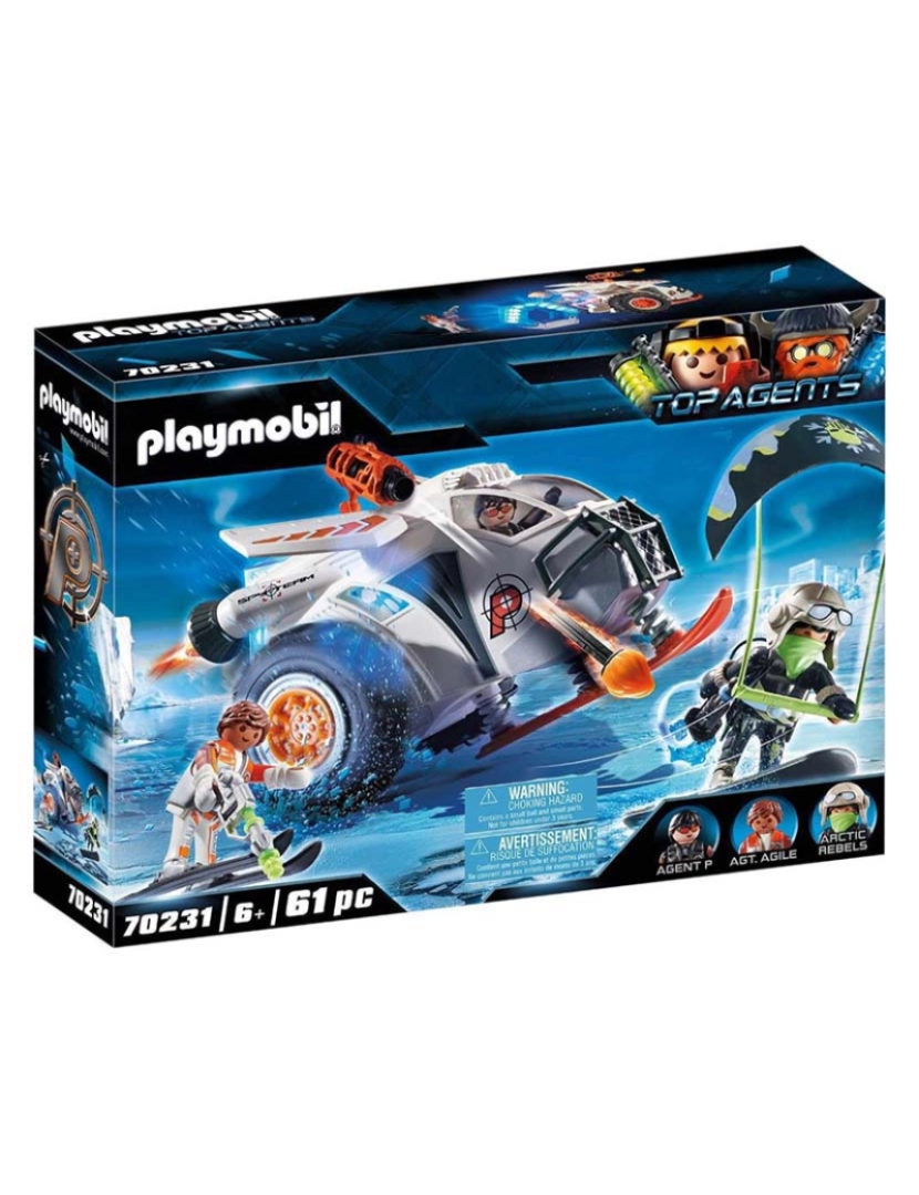 Playmobil - SPY TEAM PLANADOR DE NEVE 70231