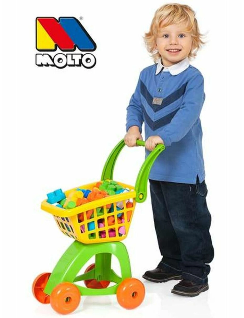 Moltó - Carro de Compras Moltó Blocks Brinquedos (30 pcs)