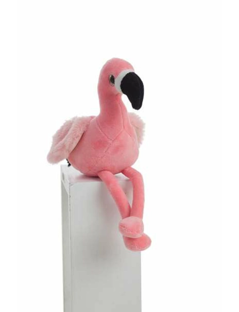 Bigbuy Fun - Peluche Flamingo Cor de Rosa 25cm