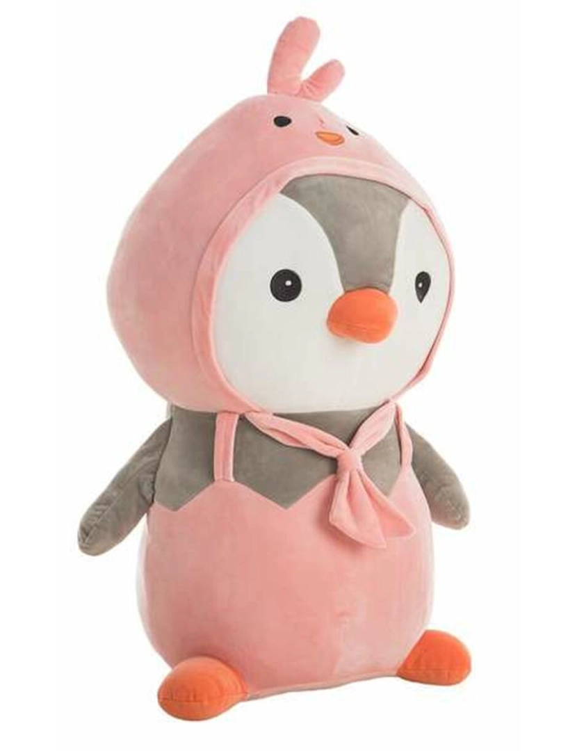 Bigbuy Fun - Peluche Kit Pinguim Cor de Rosa 36 cm