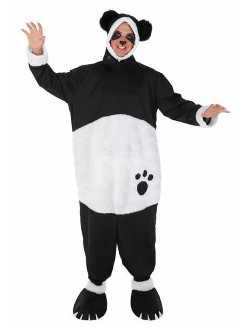 Bigbuy Carnival - Fantasia para Adultos Urso Panda (3 Peças)