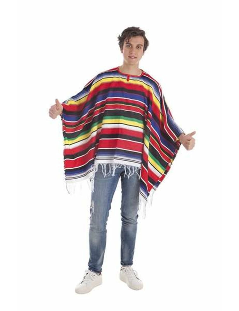 Bigbuy Carnival - Fantasia para Adultos Monterrey Poncho