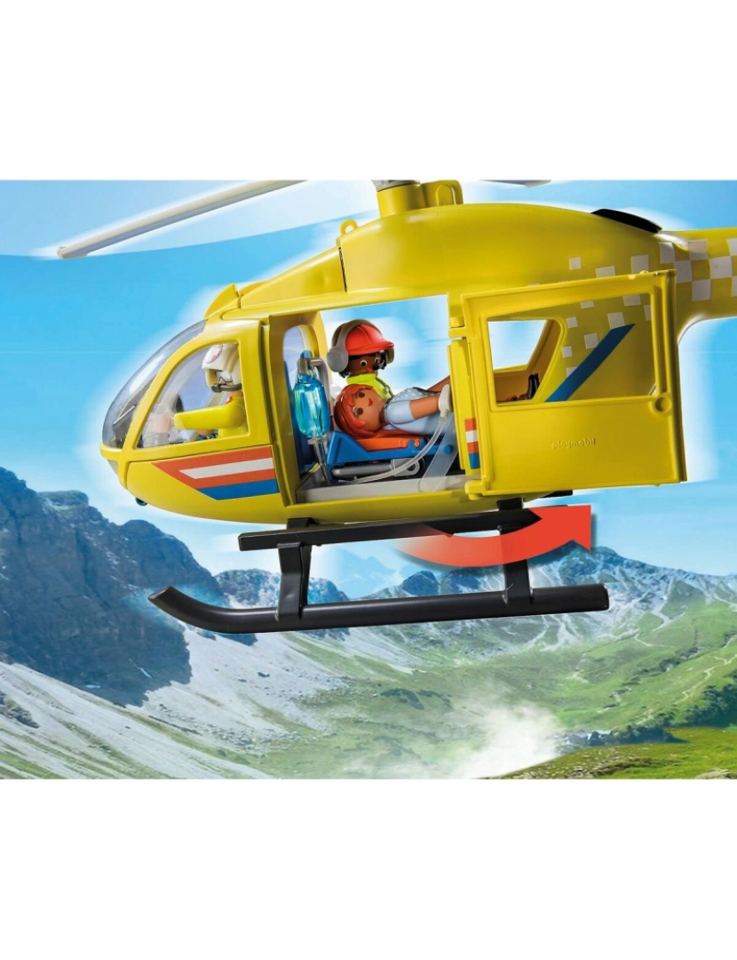 imagem de Playset Playmobil 71203 City Life Rescue Helicopter 48 Peças4