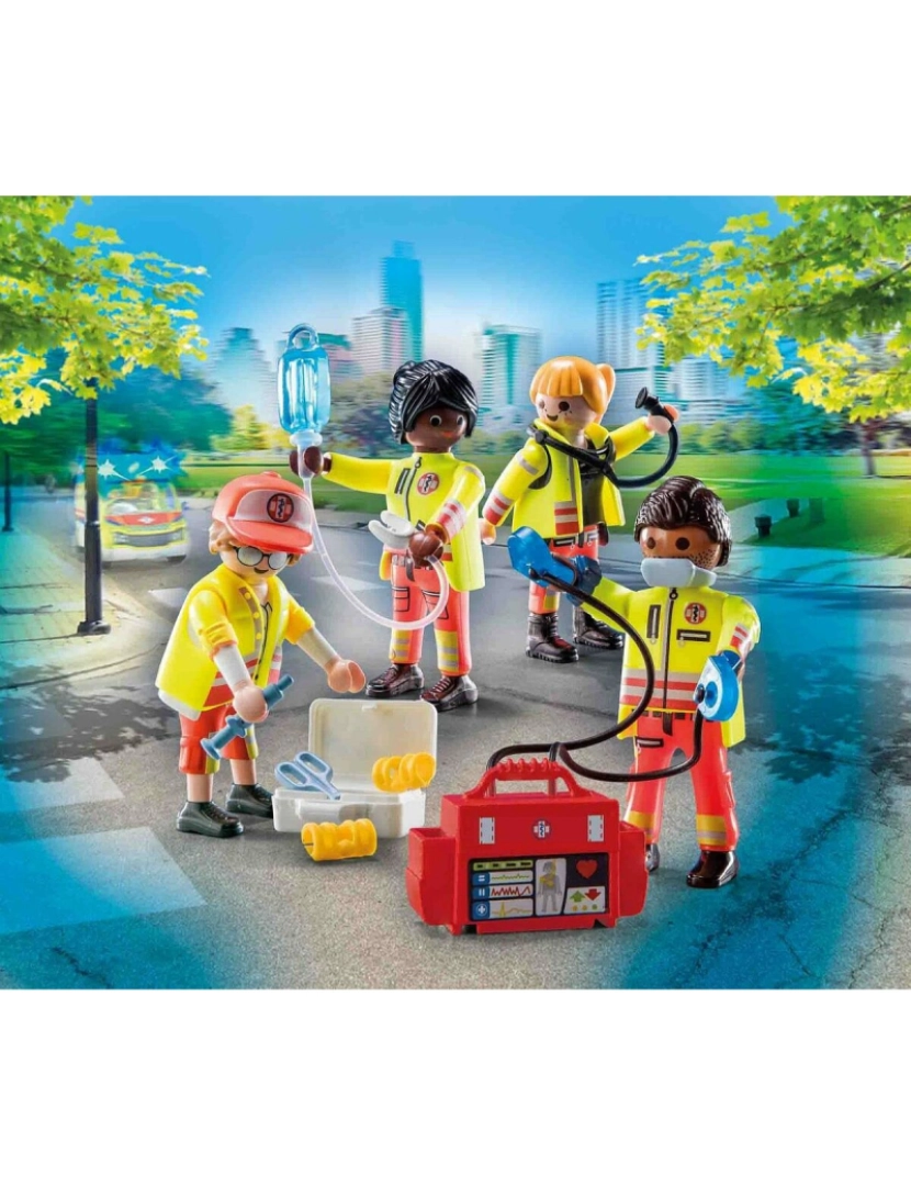 imagem de Playset Playmobil 71244 City Life Rescue Team 25 Peças3
