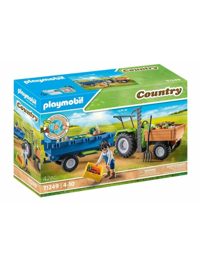 Playmobil - Playset Playmobil Country Tractor 42 Peças