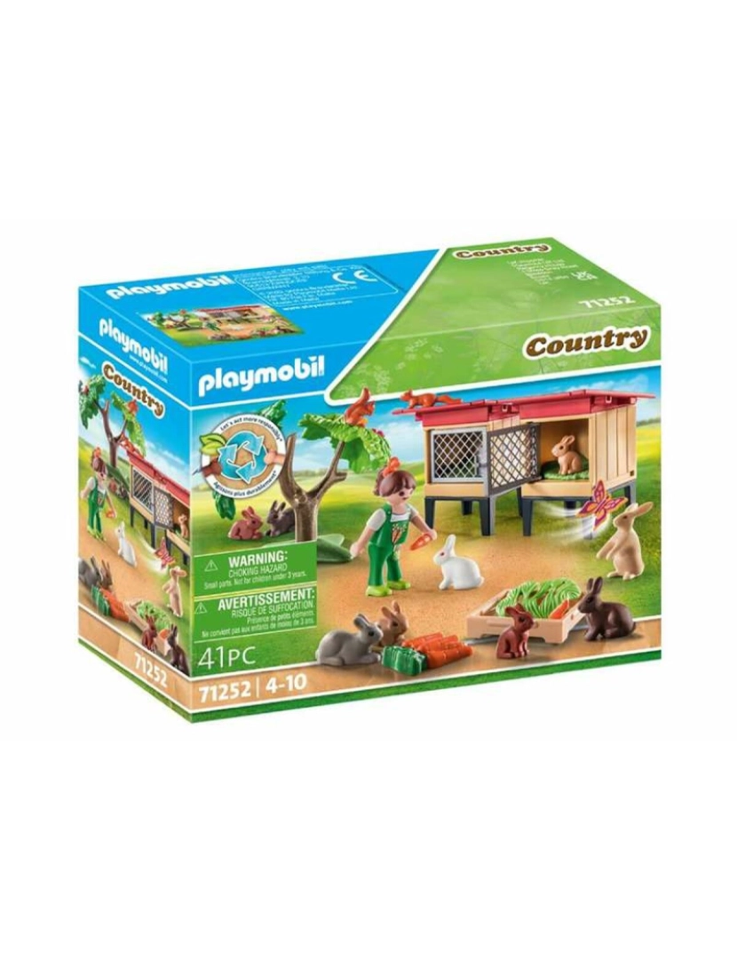 Playmobil - Playset Playmobil 71252 Country Rabbit Hutch 41 Peças