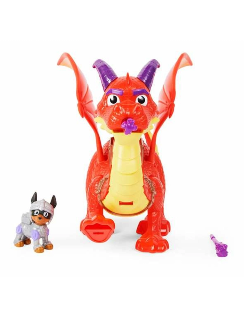 imagem de Conjunto de Figuras The Paw Patrol Knights: Sparks the Dragon Interativo 29.71 x 12 x 22.86 cm5