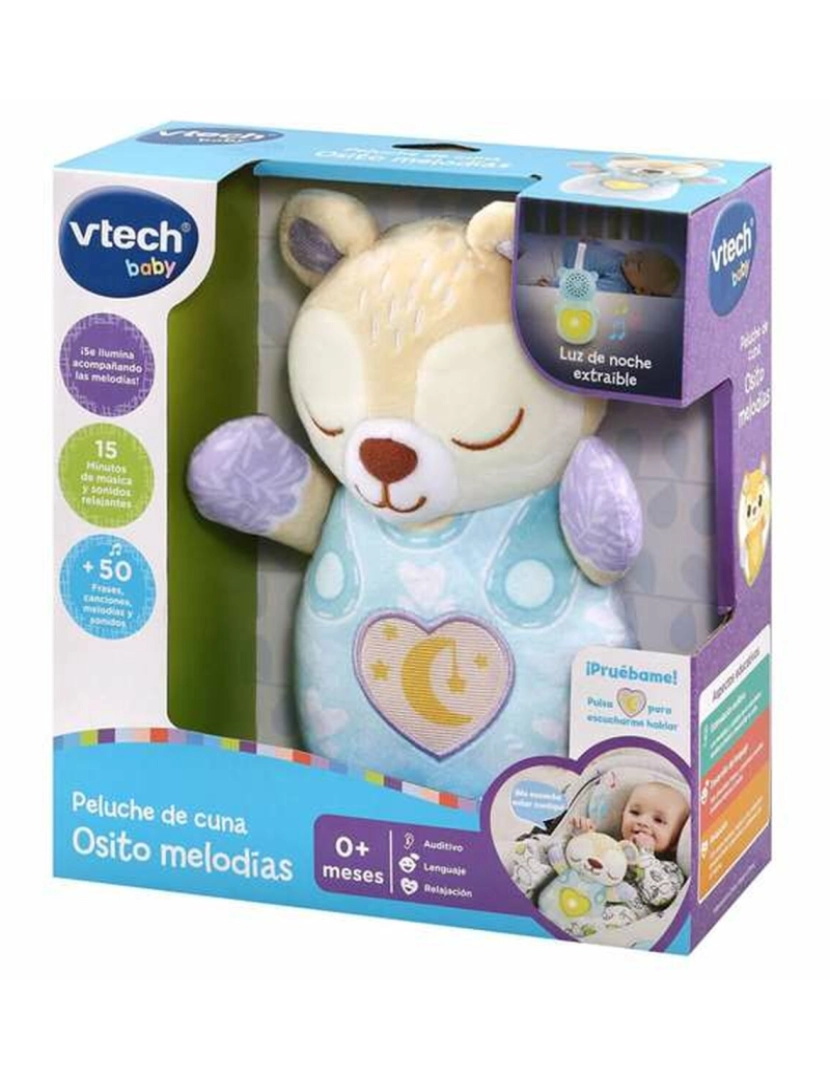 imagem de Peluche Musical Vtech Urso 23 x 19 x 8,5 cm1