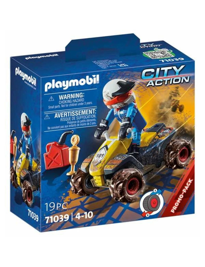 Playmobil - Playset Playmobil City Action Offroad Quad 19 Peças 71039