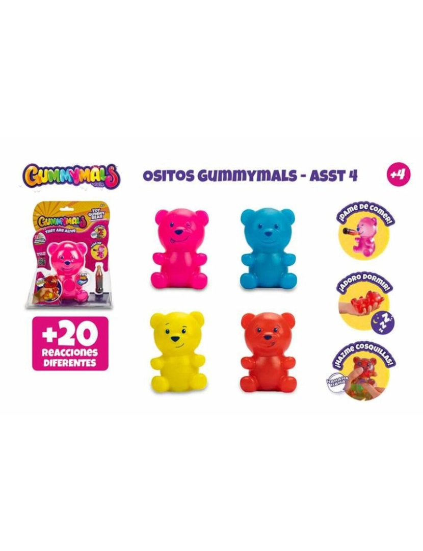 imagem de Figuras Famosa Gummymals Urso Plástico2