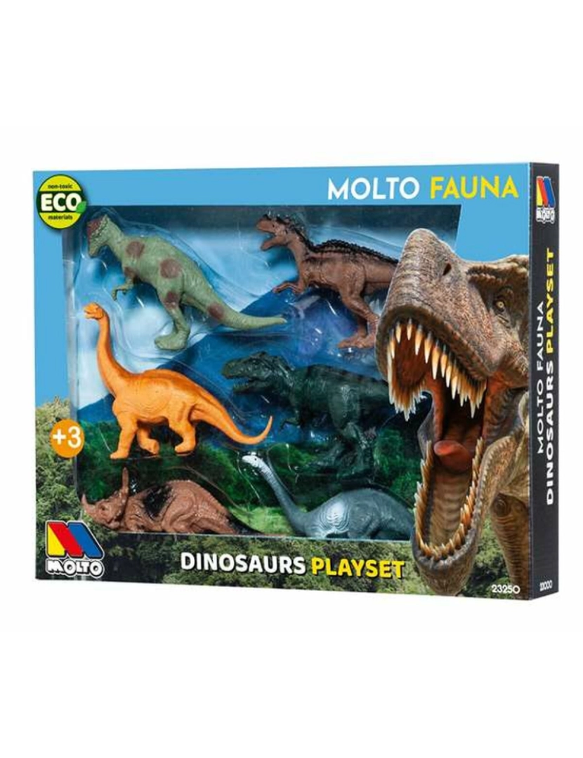 imagem de Conjunto Dinossauros Moltó 6 Peças Plástico3
