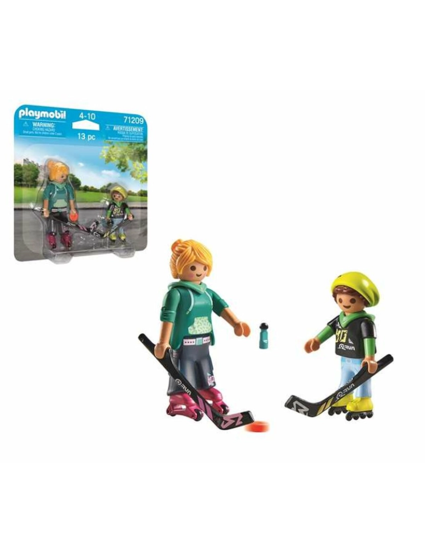 imagem de Playset Playmobil 71209 13 Peças Jogador de hóquei Duo4