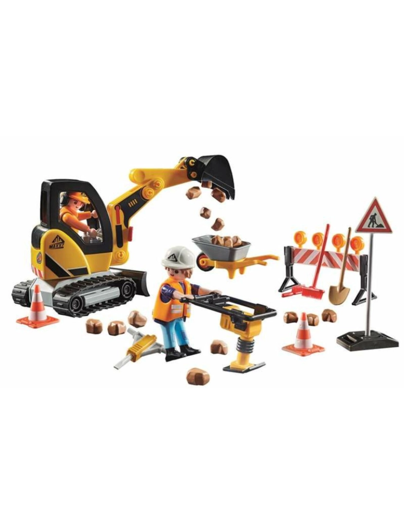 imagem de Playset Playmobil City Action Road Construction 45 Peças 710452