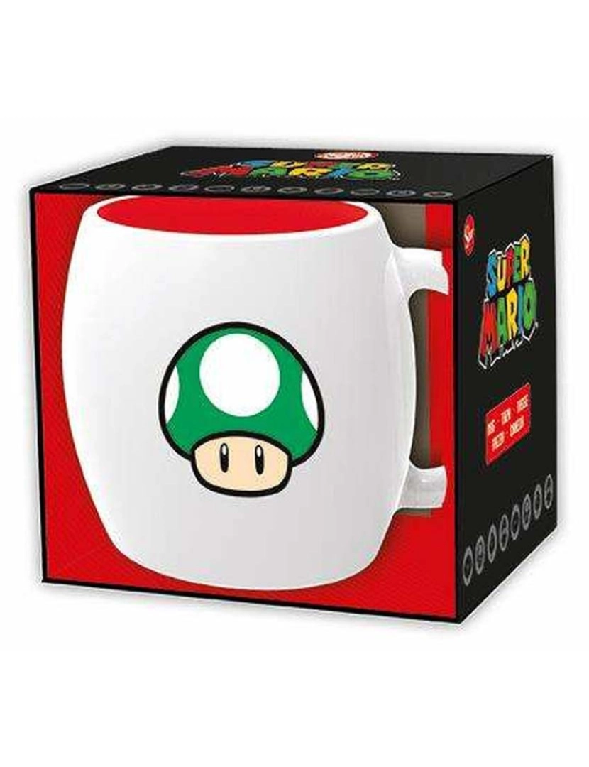 Super Mario - Chávena com Caixa 1-UP Cerâmica 360 ml