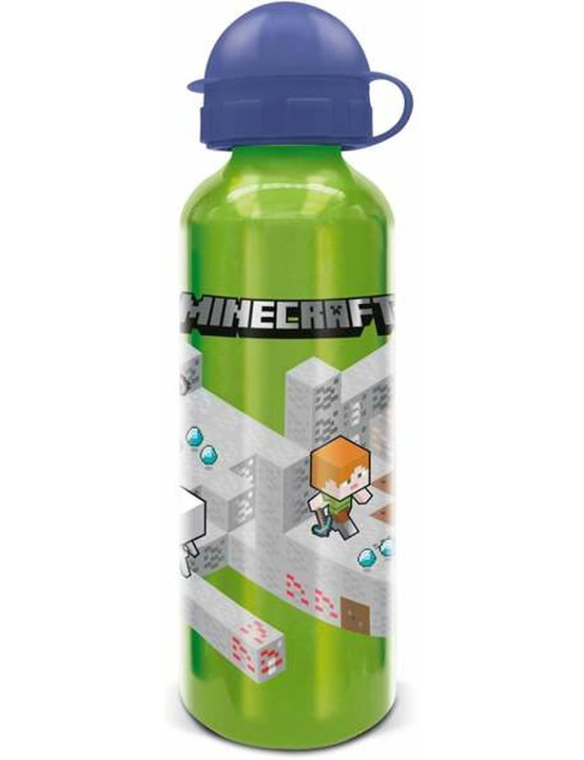 Minecraft - Garrafa Minecraft 530 ml Alumínio