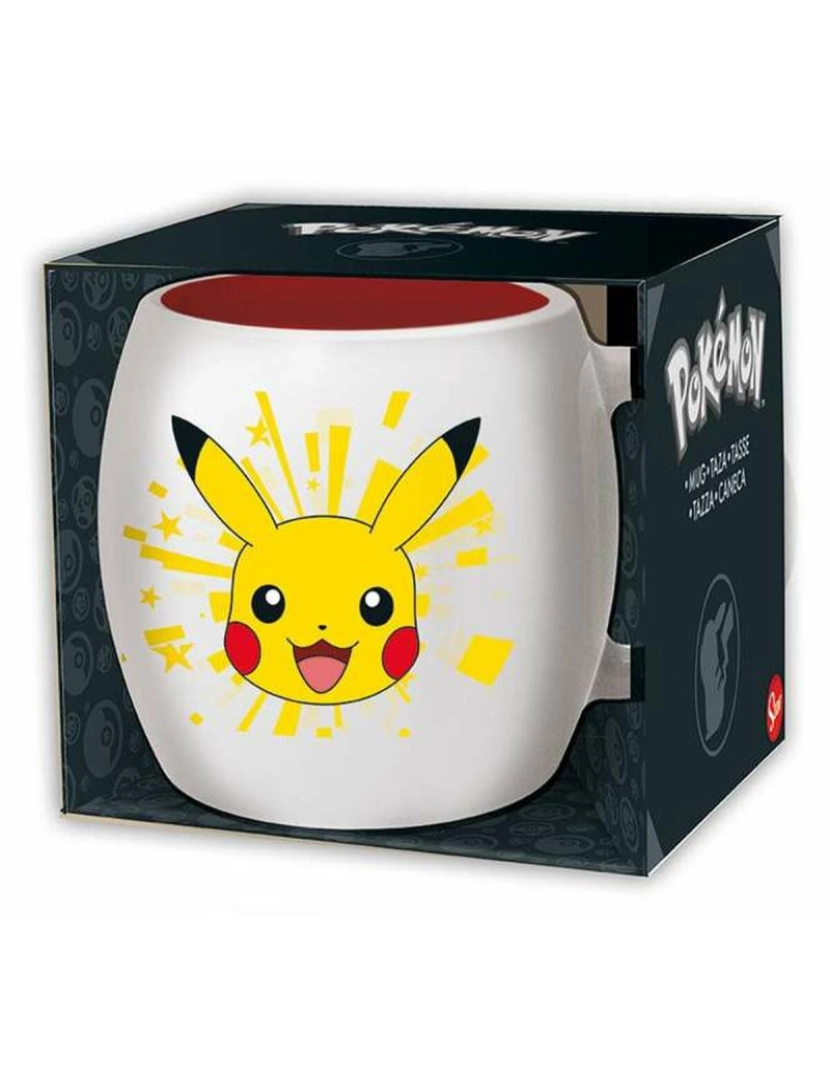 Pokemon - Chávena com Caixa Pokémon Pikachu Cerâmica 360 ml