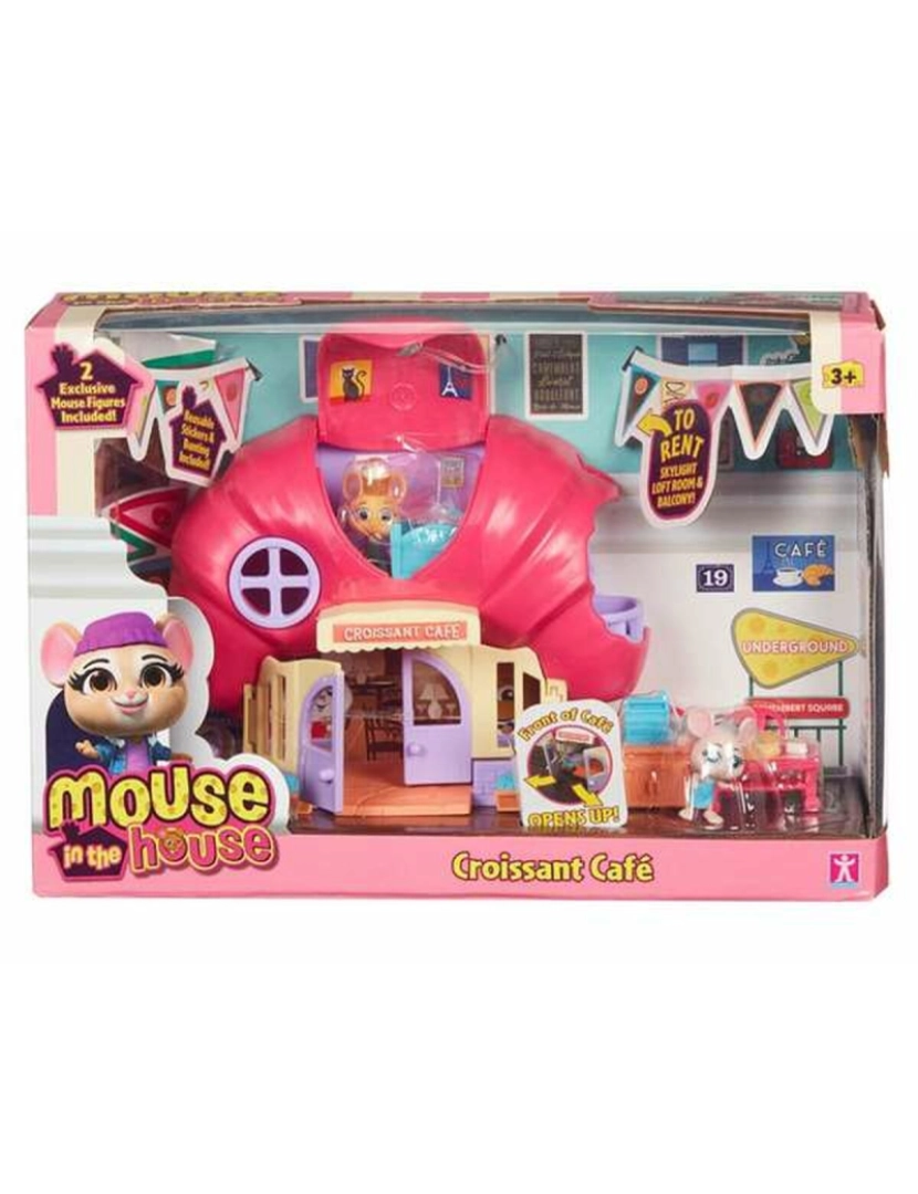 Bandai - Playset Bandai Mouse In the House Croissant Cafe 24,16 x 8 cm