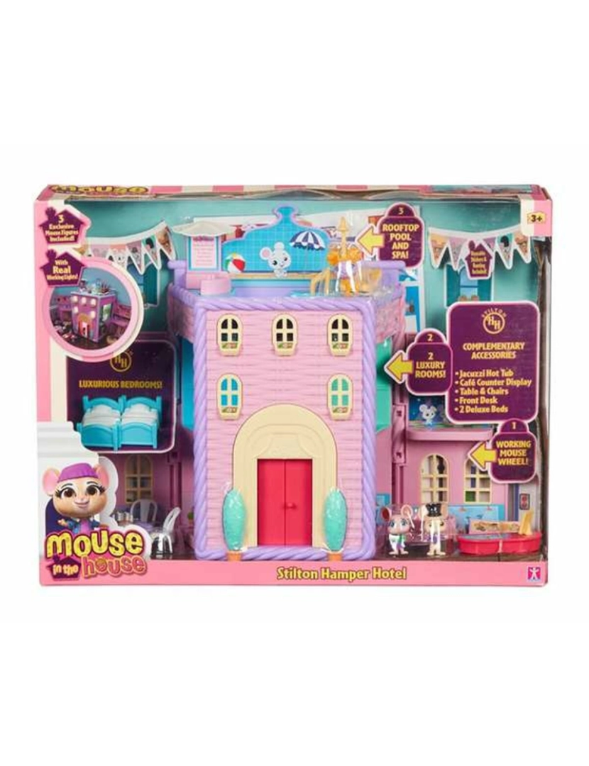 Bandai - Playset Bandai Mouse In the House Stilton Hamper Hotel 33 x 25 x 9 cm