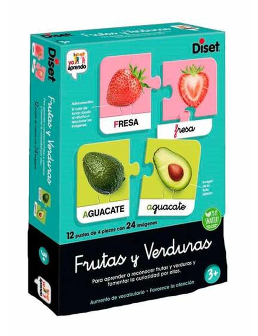 Diset - Jogo Educativo Diset Yo Aprendo Frutas & Verduras Puzzle (ES)