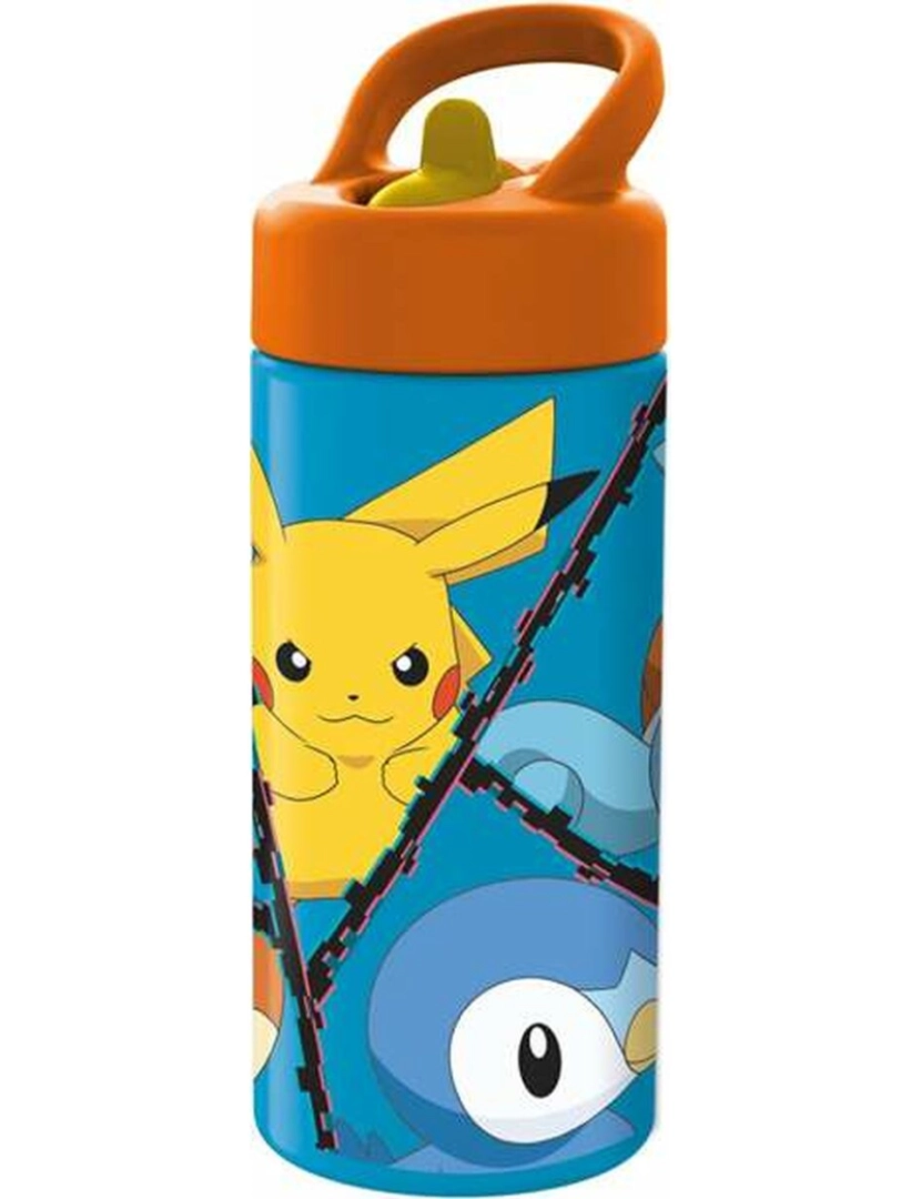 Pokemon - Garrafa Pokémon 410 ml Silicone Polipropileno